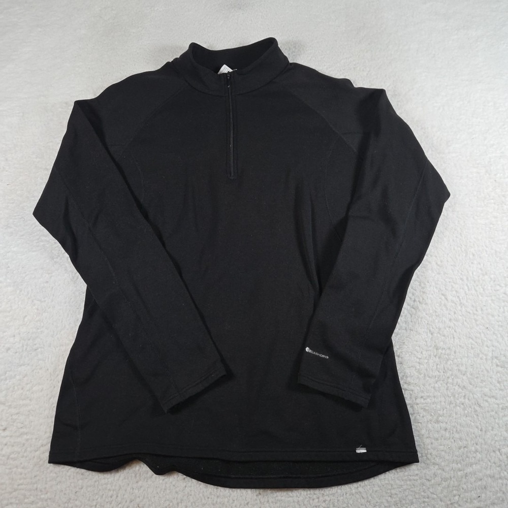 The North Face Shirt‎ Mens Size XL Black FlashDry 1/4 Zip Lightweight Pullover